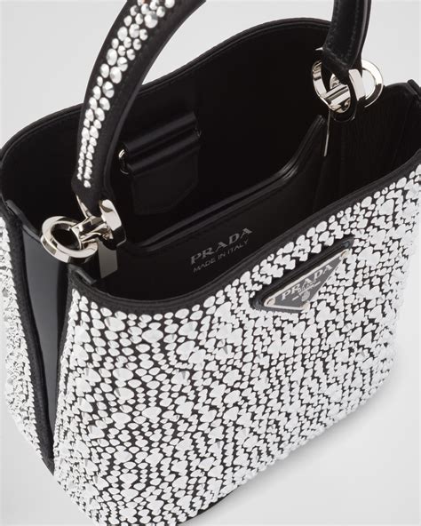 prada panier satin bag with crystals|Prada Panier Satin Bag With Crystals.